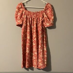Re-Imagined by J Crew Floral  Dress - Pink/Red